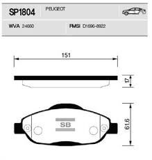 ÖN BALATA P308 1.4 1.6 HDİ 2.0 HDİ 07> P308 SW 07> P308 CC 1.6 HDİ 09> P3008 13> 1.6 HDI-VTI