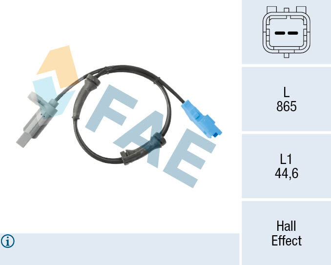 ABS DEVİR SENSÖRÜ ARKA PEUGEOT P206 09/02>03/07