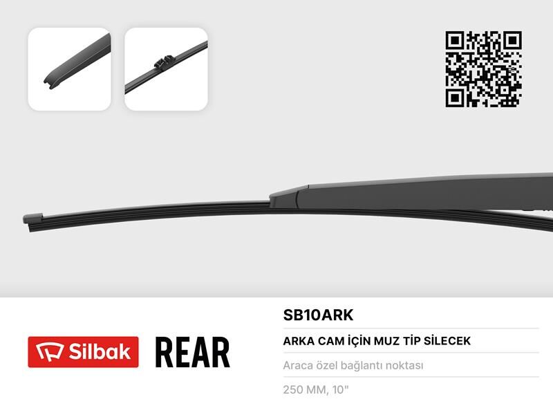 SİLECEK SÜPÜRGESİ ARKA MUZ TİPİ C5 III 02/08> CLIO IV 09/12> BOY:250MM