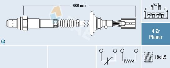OKSIJEN SENSORU VOLVO S40 I 644 2.0 T4 00>03 V40 645 2.0 T4 00>04
