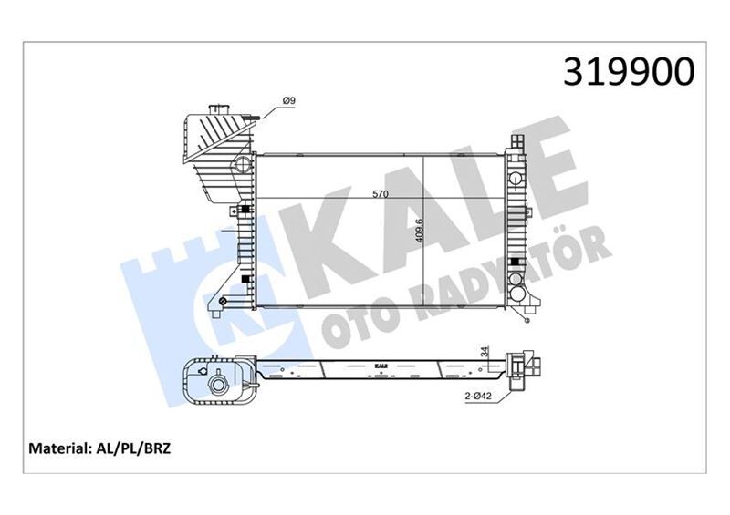 MOTOR SU RADYATORU MERCEDES SPRINTER B901>B904 96>06
