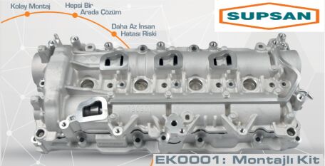 EKSANTRİK KİTİ MONTAJLI EMME. EGZOZ EKS MİL-YAĞ POMPA ZİNCİR-GERGİ-EKS MİL KEÇE- FORD-PEUGEOT-CİTR OEN-DS-FIAT-OPEL-TOYOTA 18> 1.5 HDİ-TDCİ-ECOBLUE YAĞ POMPA ZİNCİR 8 mm
