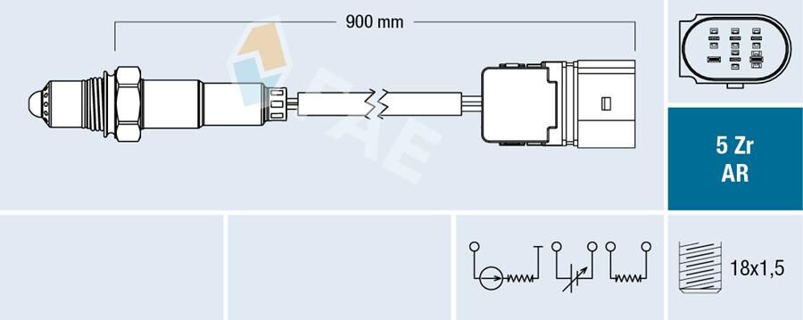 OKSIJEN SENSORU KAT. ONCESI MERCEDES W203 CL203 S203 C209 A209 W211 S211 . VW GOLF IV-BORA 1.4-1.8