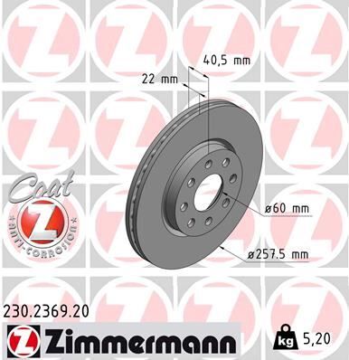ÖN FREN AYNASI CORSA D 07> CORSA E 14> ADAM 13> FIAT PUNTO EVO 09> GRANDE PUNTO 05> 257x22x4DL HAVA LI