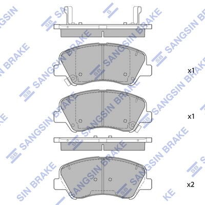 ÖN FREN BALATA HYUNDAI i20 1.1L 1.2L 1.4L 15-> / BAYON 1.0L 1.4L 21-> / KIA RIO 1.2L 1.4L 17-> ÜST TEN DELİKLİ TİP