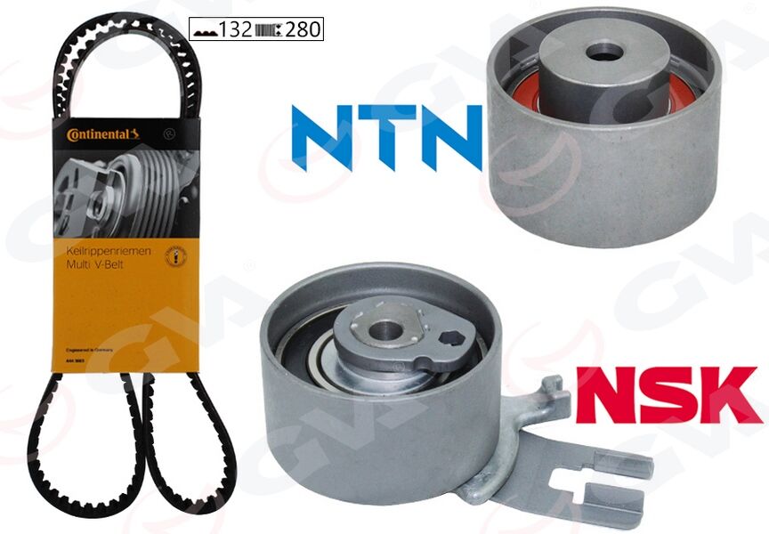 EKSANTRİK GERGİ KİTİ 132x280 VOLVO C30 C70 S60 S80 V70 > XC60 XC70 XC90 2.4TDI 20V K015580XS