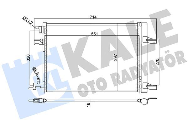 KLİMA KONDENSERİ RADYATÖRÜ ASTRA J-ZAFIRA C-CRUZE 1.3-1.4-1.6-1.7-1.8