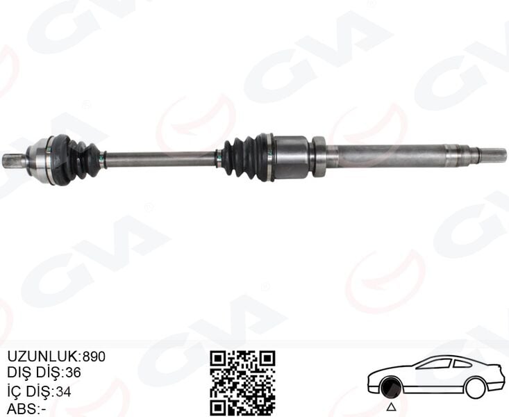 ÖN AKS KOMPLE SAĞ FOCUS II 04>09 1.6 TDCI CVT OTOM. DIZEL