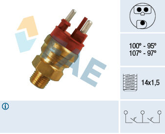 HARARET MUSURU 100 C - 95 C RADYATOR FANI MERCEDES W124 W201 W210 W163 W140