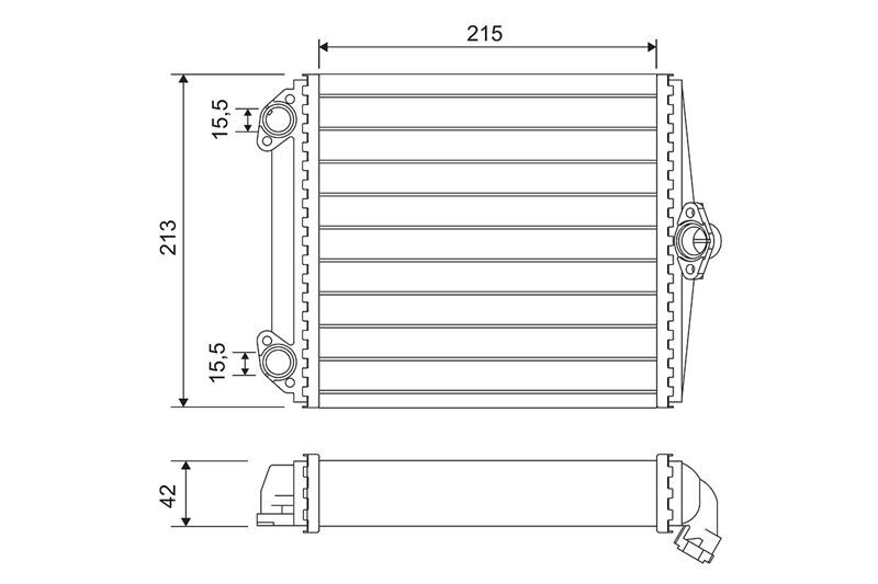 KALORIFER RADYATORU MERCEDES S-CLASS W126 85>91