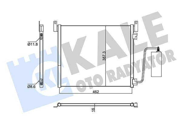 KLİMA RADYATÖRÜ KONDENSER OPEL VECTRA C GTS-SIGNUM 3.0 CDTI