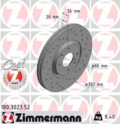 ÖN FREN AYNASI CORSA F e 19> MOKKA e 20> 208-e 19> 2008 19> 307 02> 3008 09>C4-e 20> DS3 18> DELİKLİ 302x34x4DL HAVALI