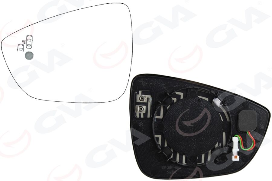 DIŞ DİKİZ AYNA CAMI SOL FOCUS IV 18> KÖR NOKTALI