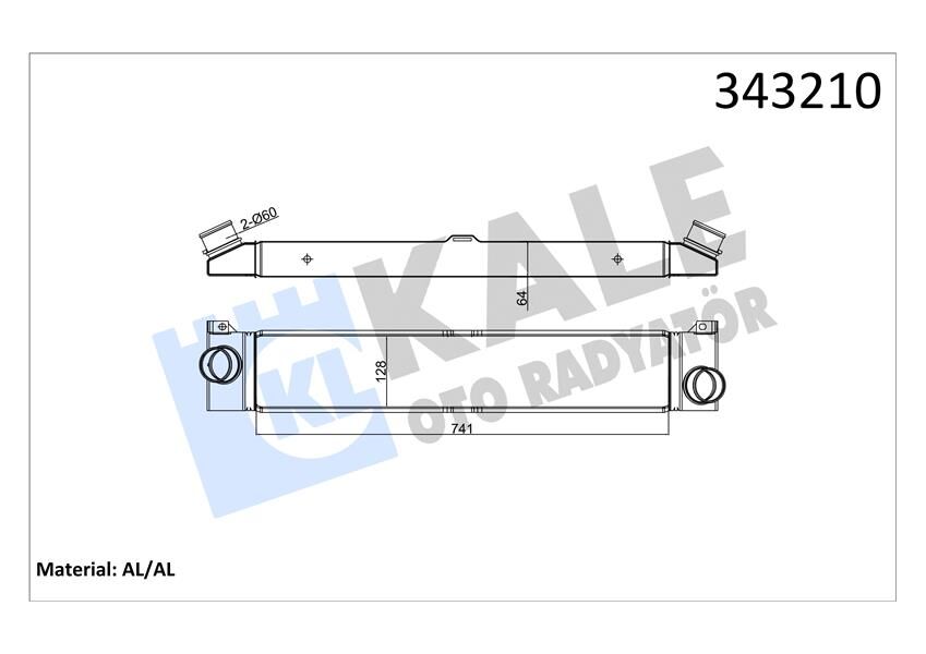 TURBO RADYATÖRÜ INTERCOOLER DUCATO-BOXER-JUMPER 2.2-2.3-3.0 D 06 > 740x127x50