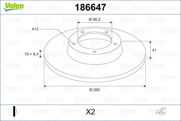 ARKA FREN DİSKİ DOLU TİP MITSUBISHI CARISMA 1.6L 4G92 DA1A 95-> 1.8L GDI 4G93 DA2A 95-> 1.9L DI-D F9Q dizel DA5A 00-05 / SPACE STAR 1.3L 1.6L DG1A 98-> 260 çap x 4 bijon - Adet disk fiyatıdır