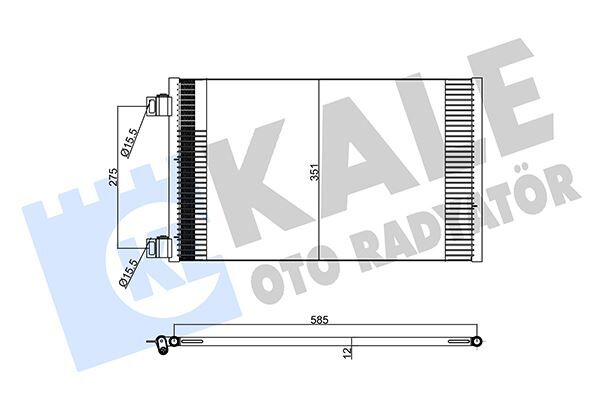 KLIMA RADYATORU MERCEDES CITAN W415 12> . RENAULT KANGOO II 08>