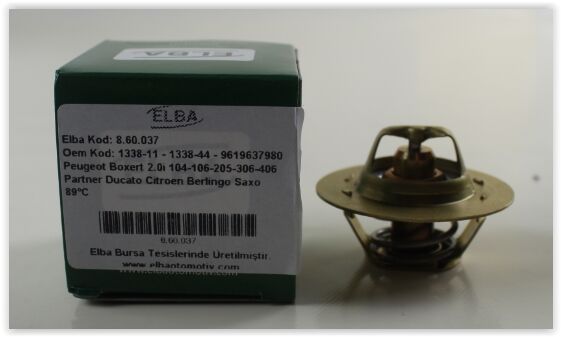 TERMOSTAT 88C PEUGEOT P106-P205-P306-P309-P405-P605-P104-P806-PARTNER-BOXER CITROEN BERLINGO-XSARA -SAXO-JUMPER-XANTIA-ZX-BX-AX-XM RENAULT R11-FLASH-R9-R19 DZL-LGN 93-01 -KNG-DUCATO