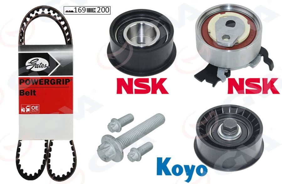 EKSANTRİK GERGİ KİTİ 169x200 ASTRA F-CORSA B-VECTRA B 1.4i-1.6i-1.8i 16V X14XE-X16XEL-X18XE