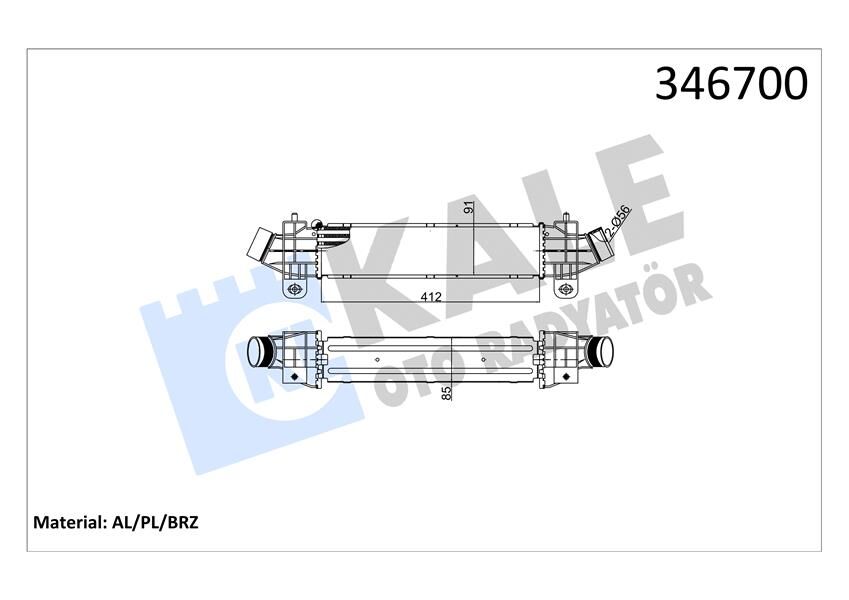 TURBO RADYATÖRÜ FORD MONDEO 01> 2.0 TDCİ
