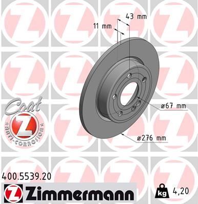 FREN DISKI ARKA MERCEDES W177 W247 C118 X118