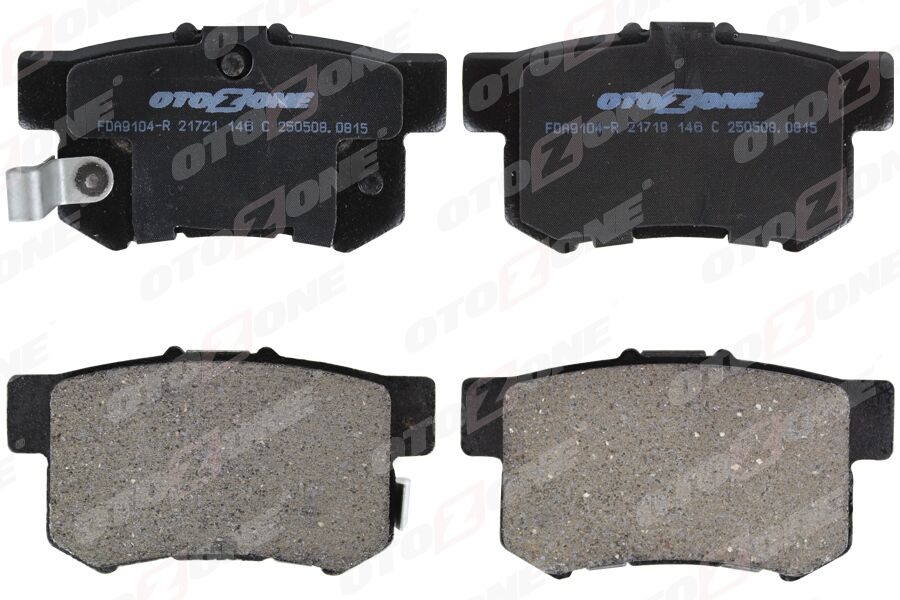 ARKA FREN BALATA HONDA CIVIC 1.6L D16 VTEC VTI 01-05 / 1.4L 1.6L 96-01 / 1.6L R16A2 VTEC SEDAN 06-> / ACCORD 2.0L F20 90-98 / LEGEND 3.2L 91-96 / SUZUKI SX4 1.6L M16A RW416 05-> - Aşınma ikaz soketli