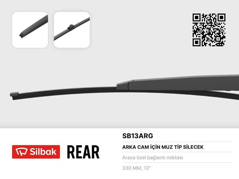 SİLECEK SÜPÜRGESİ ARKA MUZ TİPİ 330mm A3 04/12> Q5 08/09>