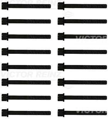 SİLİNDİR KAPAK CİVATASI 16 ADET TAKIM VECTRA B-C-OMEGA B 2.5-2.6-3.2 X25XE-C25XE-Y26SE-Z32SE