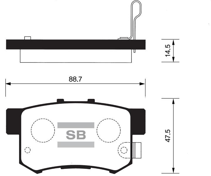 ÖN BALATA IMPREZA 2.0 WRX TURBO 12.02 > 2.0 WRX TURBO KOMBI 2.0 TURBO 00 > GDB3307-GDB3131