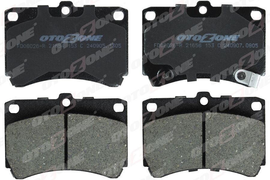 ÖN FREN BALATA MAZDA 323 1.6L B6 BG kasa 89-95 / 1.5L Z5 DOHC BA kasa 96-98 - Aşınma ikaz soket li