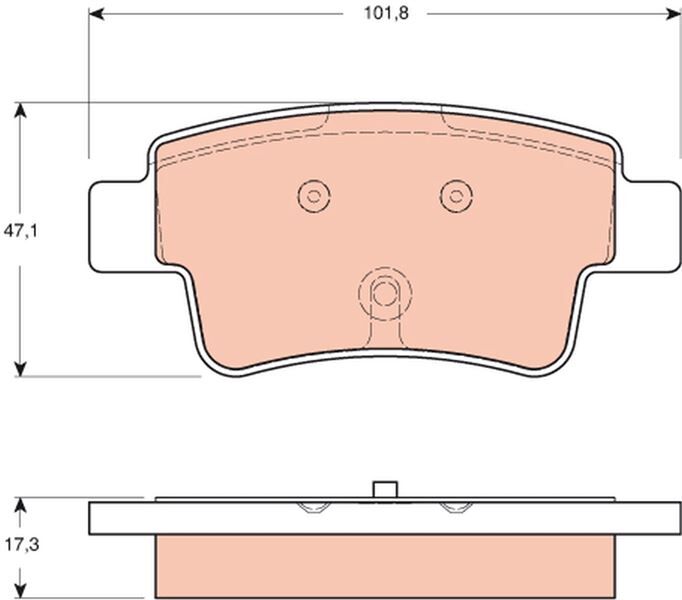 ARKA FREN BALATASI DİSK FREN OPEL CORSA D 06>14 GRANDE PUNTO 05>10