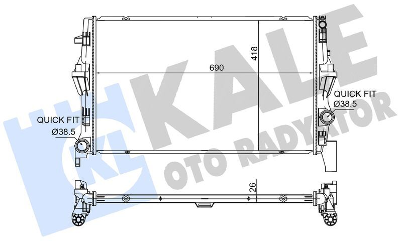 MOTOR SU RADYATORU MERCEDES VITO W447 14>