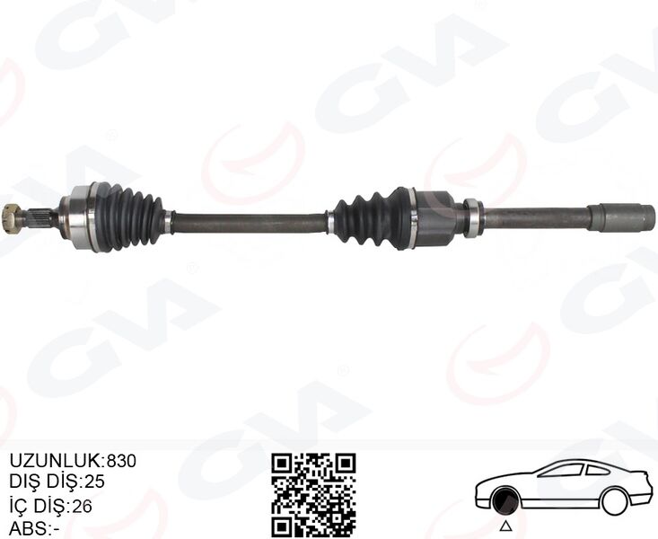 KOMPLE AKS SAG ON PSA 307 3A/C 1.6 A-T 00-07