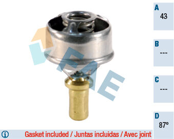 TERMOSTAT 89 R9 R11 R21 CONCORDE CLIO I