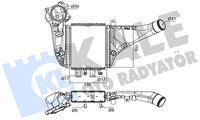TURBO RADYATÖRÜ TOYOTA COROLLA CH-R 1.2L 8NRFTS NRE210 NGX10 16-> - ALÜMİNYUM