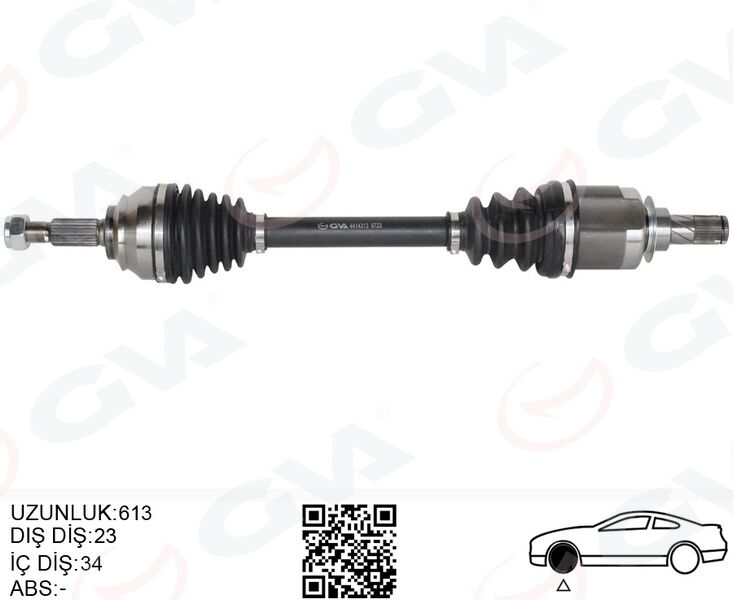 ÖN AKS SOL RENAULT CLIO IV 1.5 DCI A-T 12-