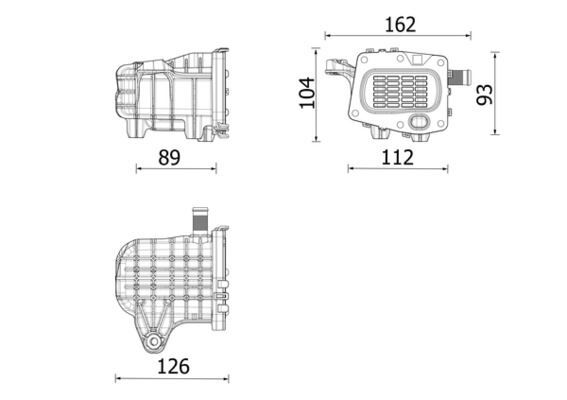 EGR VALFİ SOĞUTUCUSU PEUGEOT P308-P508-P3008-P5008-EXPERT-BOXER CITROENC4-C5-DS4-DS5-JUMPER-JUMPY 2. 0-2.2 HDI FORD KUGA II 14> MONDEO V 14> FOCUS III 11>17 S-MAX 14> 2.0 TDCI