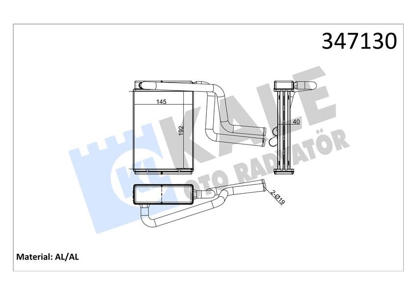KALORİFER RADYATÖRÜ FORD MONDEO 93> JAGUAR X TYPE 01>