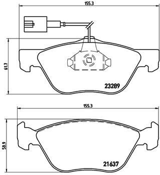 FREN BALATASI ALFA ROMEO 145 930 07/94-01/01-ALFA ROMEO 146 930 12/94-10/01-ALFA ROMEO 147 937