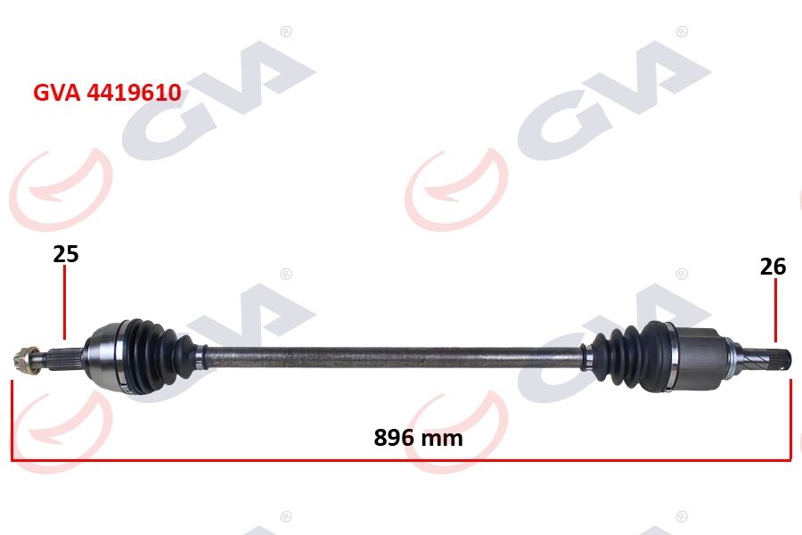 KOMPLE AKS SAĞ DACIA DOKKER 12>21 LODGY 12>21 1.5dCi 1.6 896mm
