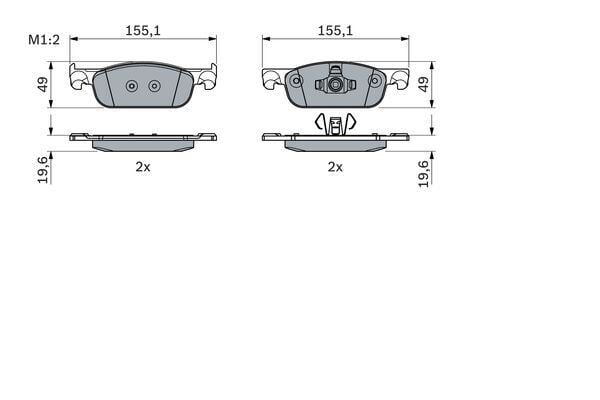 ÖN FREN BALATASI RENAULT CLIO IV 12> SYMBOL III 13> DACIA SANDERO II 13> LOGAN MCV II 14> LOGAN II 13> 0.9TCe 1.0SCe 1.2 1.2TCe 1.5dCi 1.6