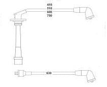 BUJİ KABLOSU DAIHATSU APPLAUSE 1.6L HD 16v A101 A111 89-> / FEROZA 1.6L 89-97