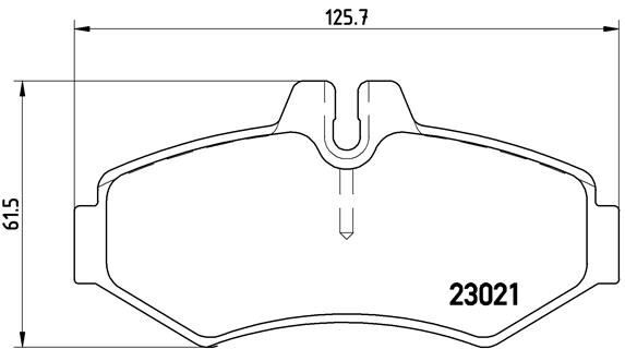 FREN BALATASI ARKA MERCEDES W463 B901>B904 . VW LT 28-35-46