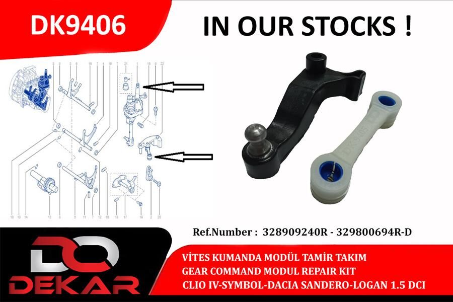 VİTES KUMANDA MODÜL TAMİR TAKIM CLIO IV-SYMBOL-DACIA SANDERO-LOGAN 1.5 DCI