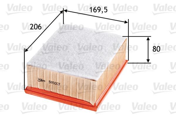 HAVA FİLTRESİ P206 1.4İ-1.6 16V-2.0 HDİ 98 > XSARA 2.0 HDİ 99 >