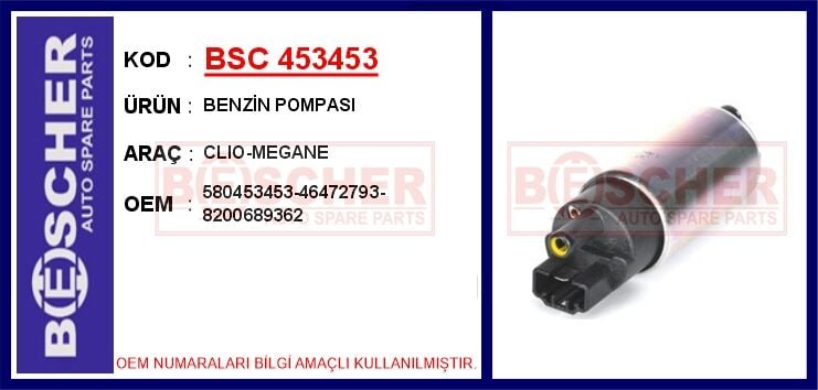 BENZİN POMPASI CLIO-MEGANE