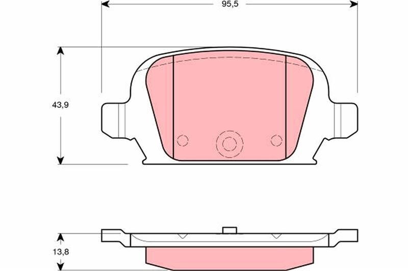 ARKA FREN BALATASI OPEL CORSA C 1.4 1.7 CDTİ 1.8 00>06 TIGRA 1.3 CDTI 04>10 DİSK FRENLER