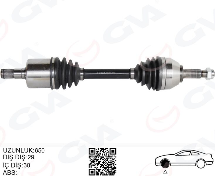 ÖN AKS SOL RENAULT KOLEOS HY 2.0 DCI A-T 08-14