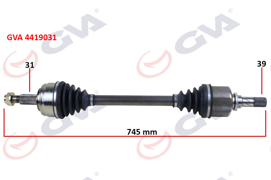 KOMPLE AKS SOL MASTER III 10>MOVANO B 10> 2.3dCi 6 VİTES 745mm