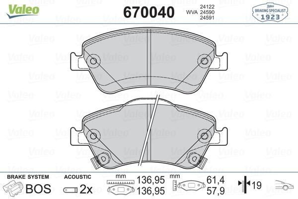 ÖN FREN BALATA TOYOTA AURIS. COROLLA 1.4L 1NDTV NDE150 D-4D dizel 07->