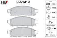ÖN FREN BALATA FIAT FULLBACK 16> / MITSUBISHI L200 2.4L 4N15 KL1T KL2T Euro5 H-LINE 15-> Telli tip FTE KIRMIZI KUTU